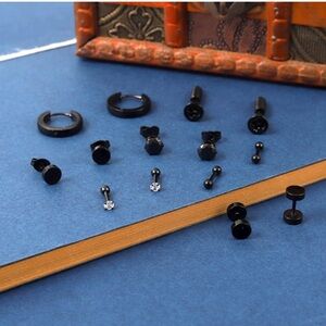 Goth Punk Stainless Steel Earrings